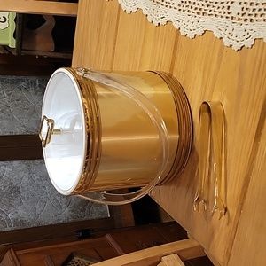 Gold color acrylic ice bucket